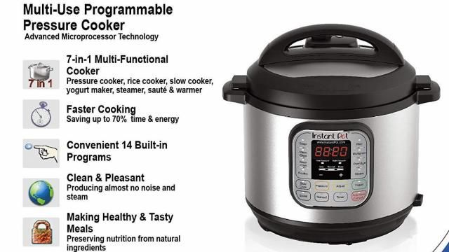 Instant Pot DUO60 6 Qt 7-in-1 Pressure Cooker only $49.99 (50% off