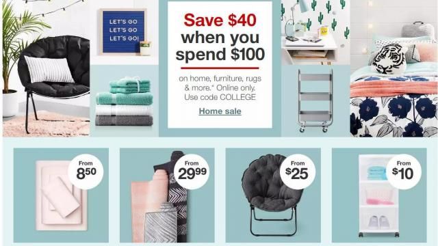 Target furniture 2024 sale code