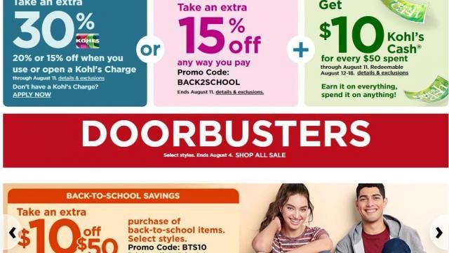 7 Ways to Save Money On Back to School Shopping at Kohl's
