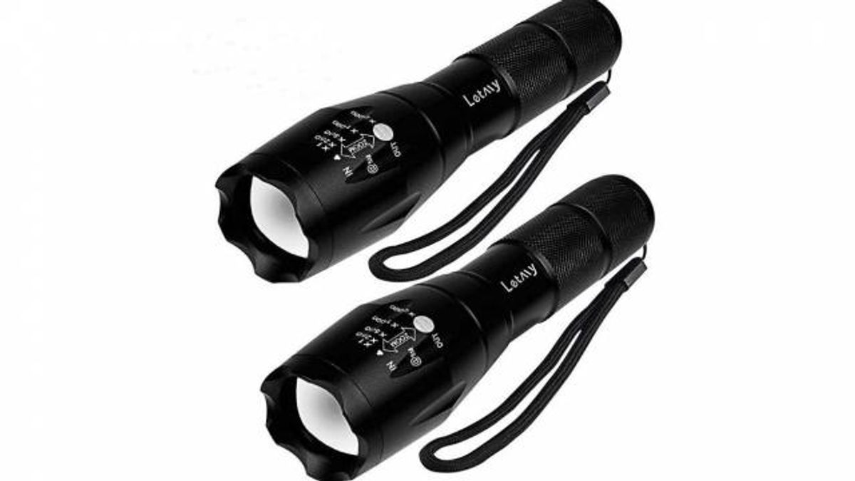 LED Tactical Flashlights 2 pack set