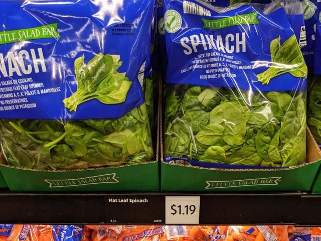 Aldi spinach sale
