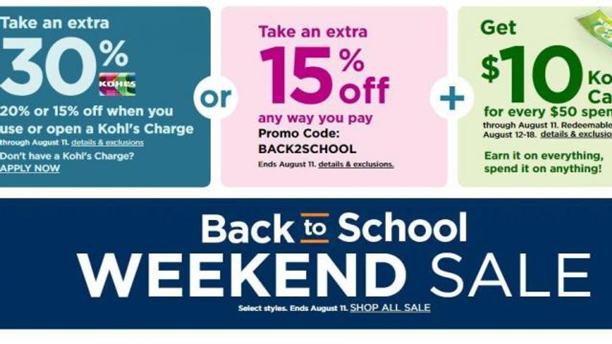 Kohl's Sale