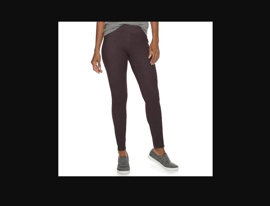 Kohls fleece lined tights best sale