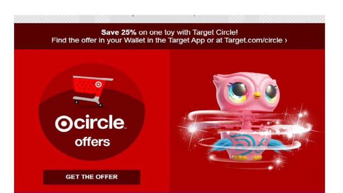 Target Circle book and toy offer
