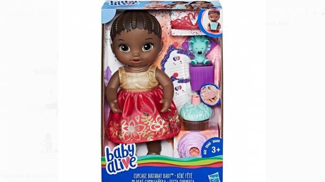 Baby Alive Cupcake Birthday Baby with Black Hair