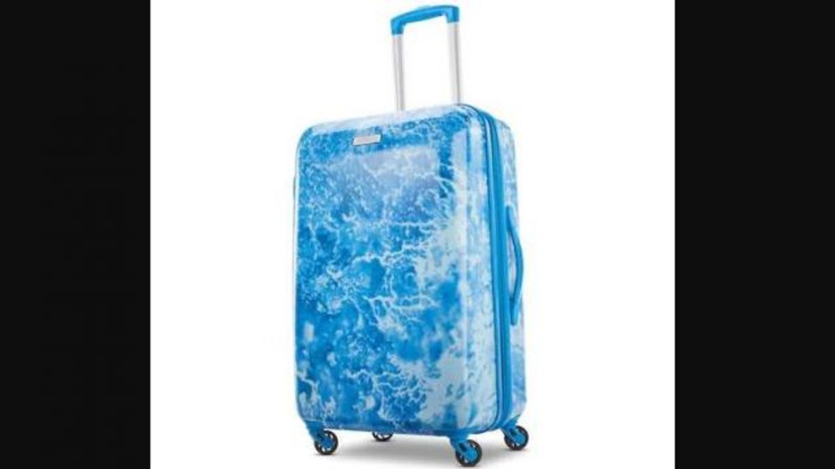 American Tourister Burst Max Printed Hardside Spinner Luggage