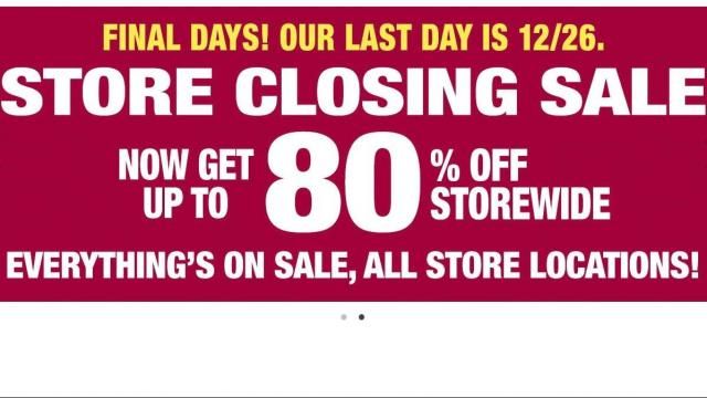 Dressbarn closing clearance sale