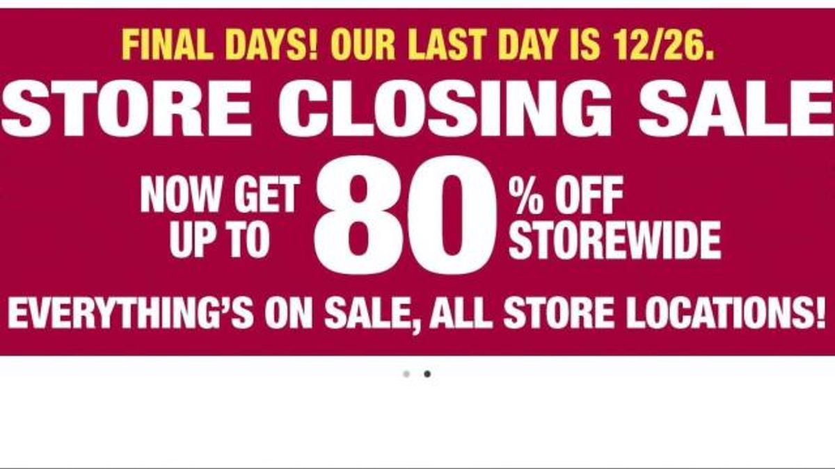 Dressbarn Closing Sale