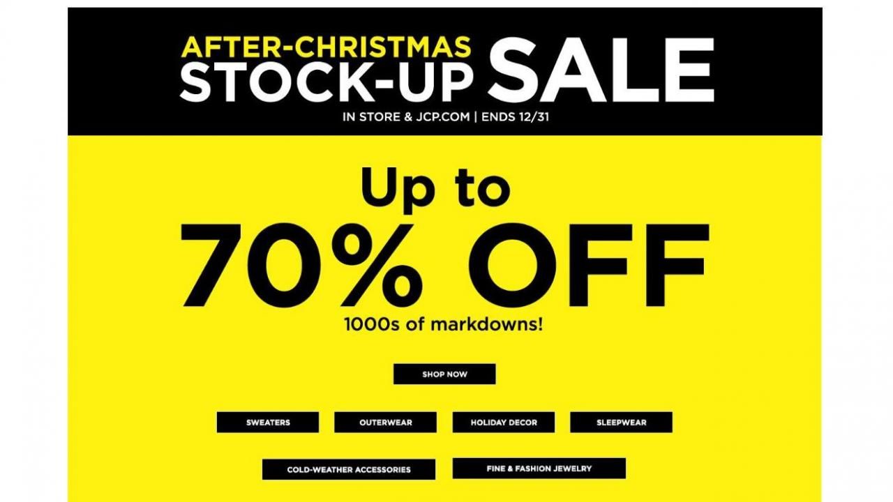 List of Christmas and end-of-year clearance sales up to 80% off