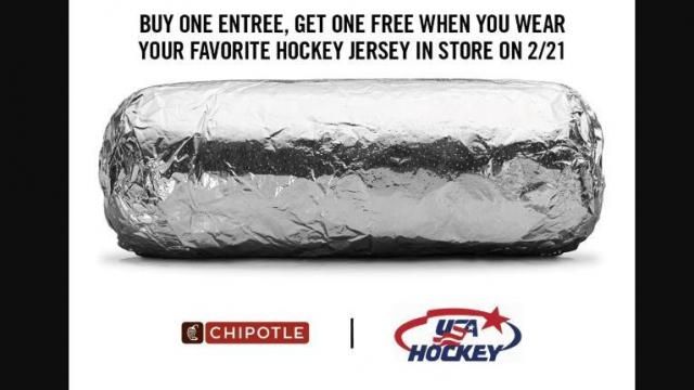 Chipotle bogo hot sale hockey jersey