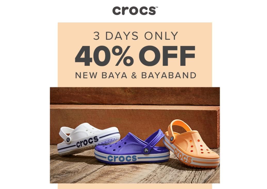 Crocs 40 clearance off