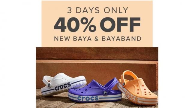 Crocs shop 40 off