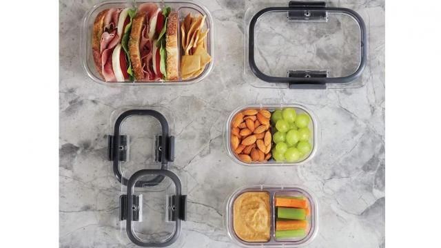 Rubbermaid Brilliance Bento Box Style Food Storage Containers 10 Piece Set