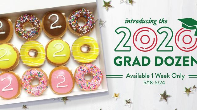 Raleigh Krispy Kreme sees lots of graduates as part of doughnut promotion