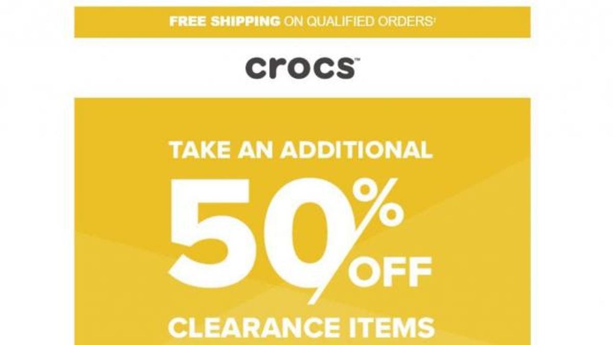 Crocs Sale (photo courtesy Crocs)
