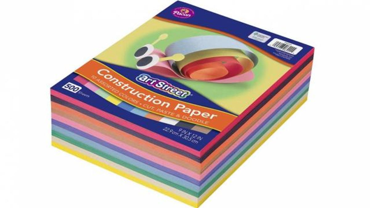 Art Street Lightweight Construction Paper (photo courtesy Amazon)