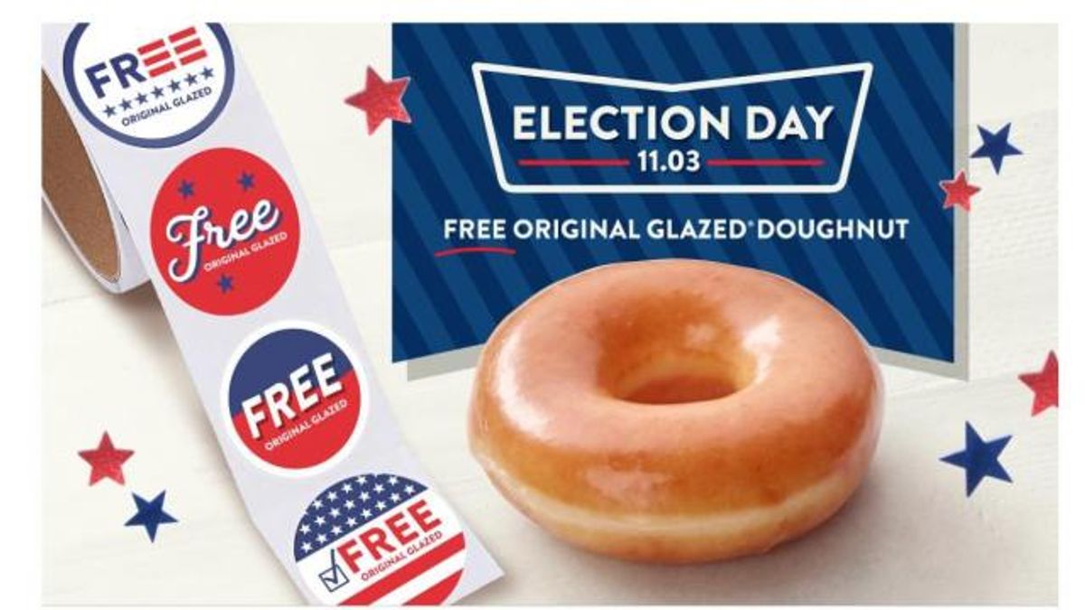 Krispy Kreme Election Day Offer (photo courtesy Krispy Kreme)