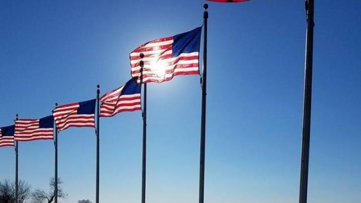 Flags in Washington, D.C. 