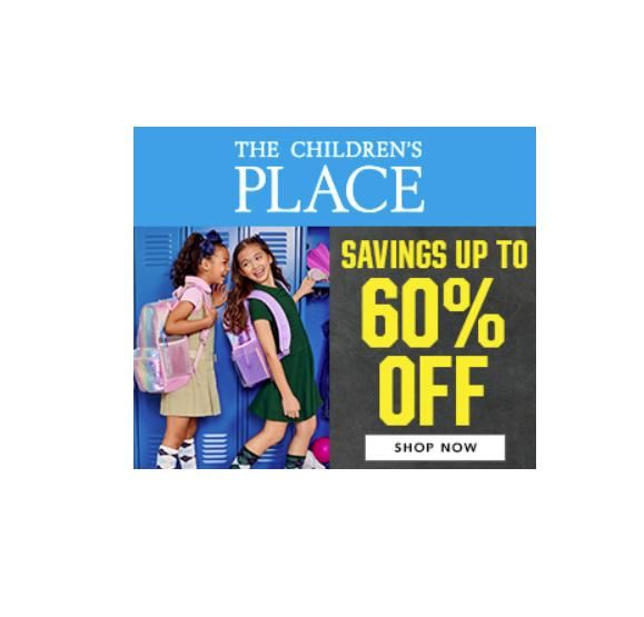 The Children's Place Sale Back to school and summer clothes up to 60 off
