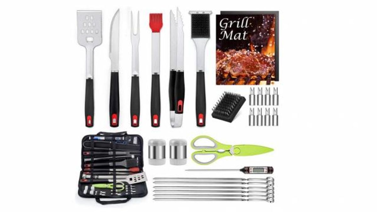 Grilling BBQ Tools 27 Piece Set (photo courtesy Amazon)