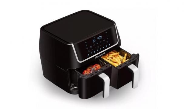 PowerXL Healthy Cooking XL 7 in 1 10-qt. Dual Basket Air Fryer
