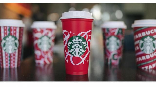 Starbucks giving away free reusable red cup with holiday drink purchase on  Nov. 18