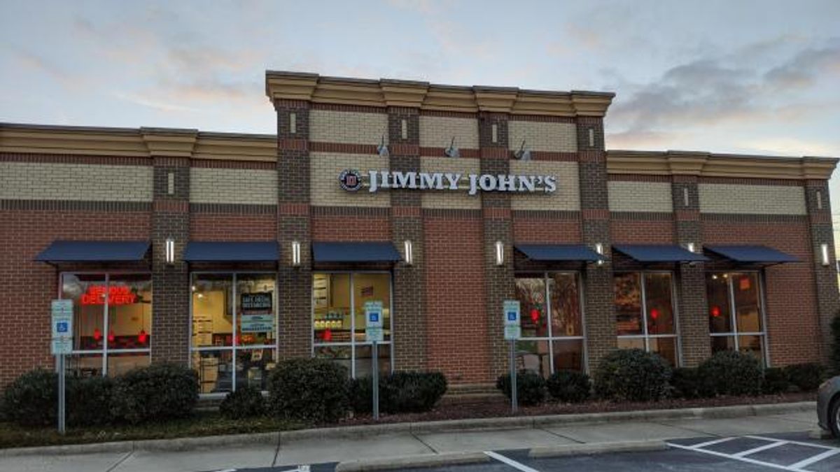Jimmy John's storefront, Cary, NC
