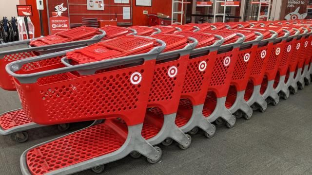 Target carts in store