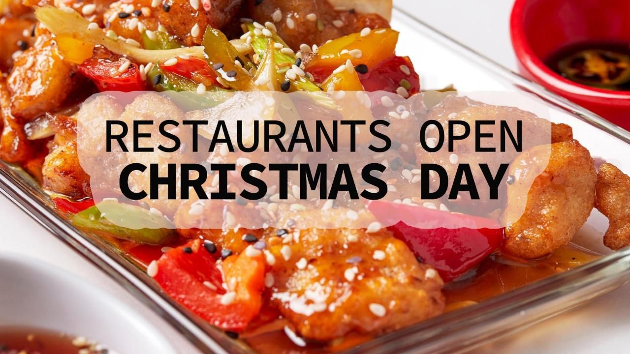 Restaurants open on Christmas: Where to eat out on Dec. 25