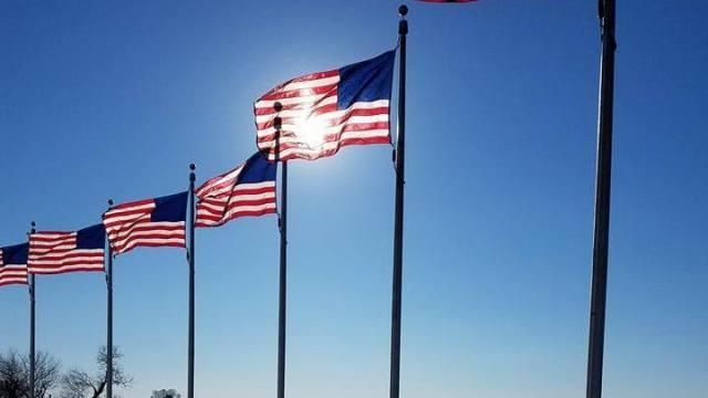 Flags in Washington, DC (photo F Prosser)