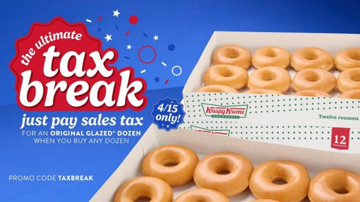 Krispy Kreme Tax Day graphic (courtesy Krispy Kreme)