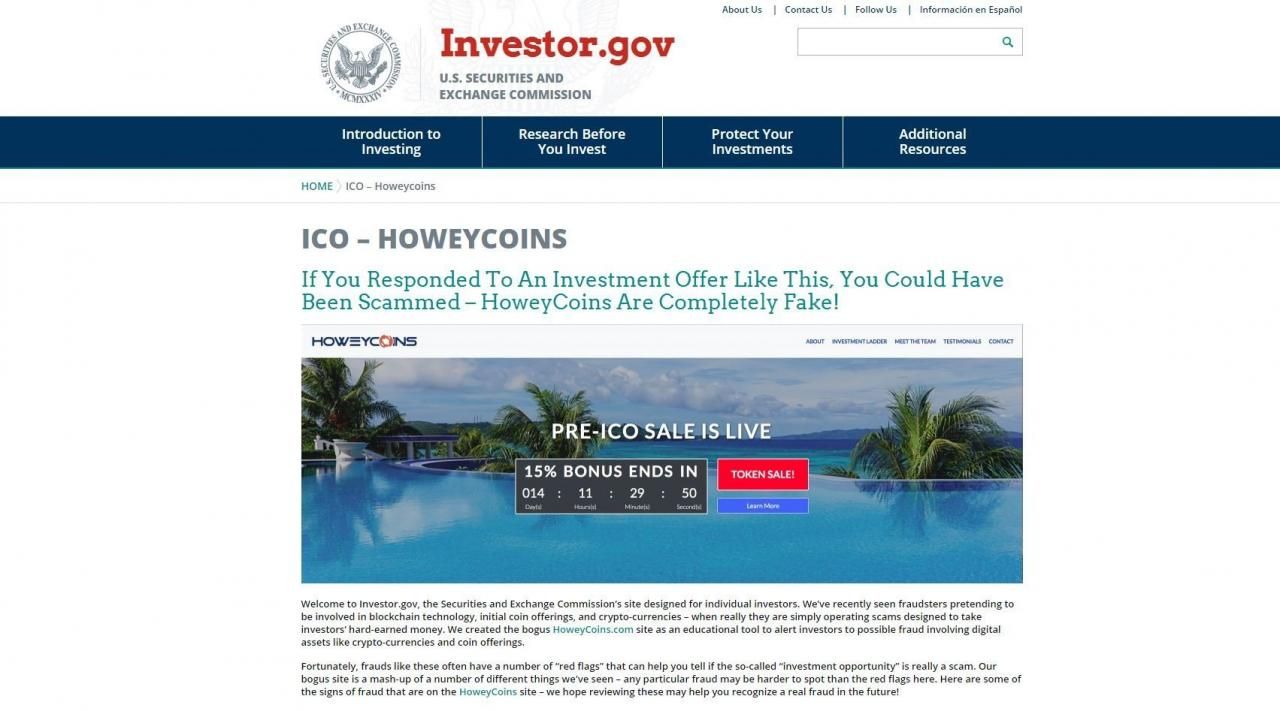 The government created a fake cryptocurrency to help you avoid scams