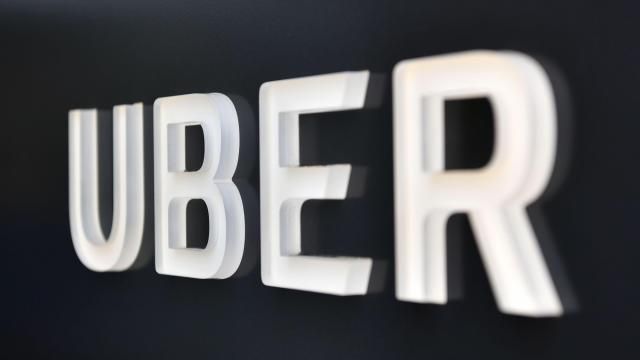Uber logo outside the Uber Corporate Headquarters building in San Francisco, California (File Photo).