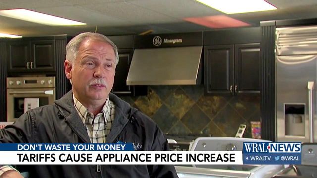Tariffs cause appliance cost increase