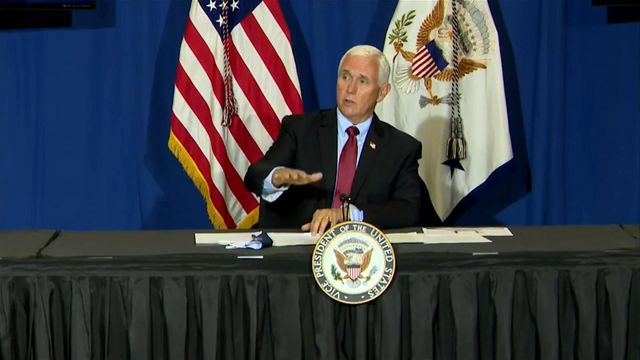 Triangle researchers discuss vaccine trials with Pence, FDA chief