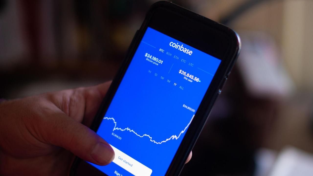 Coinbase goes public with a nearly $100 billion valuation