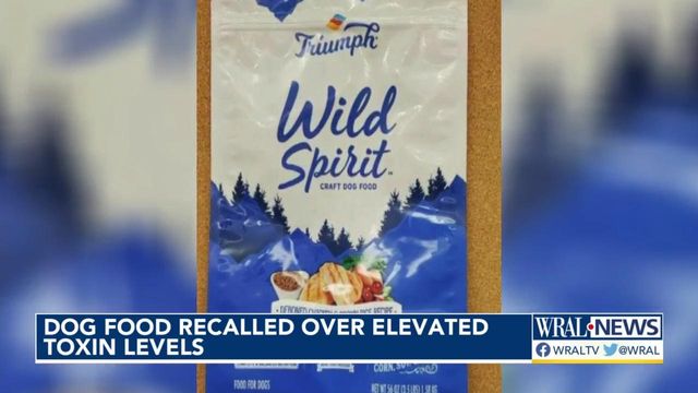 Six bags of dog food recalled due to toxic mold