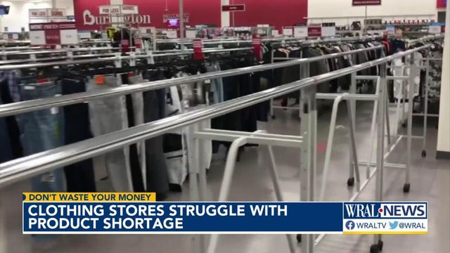 Discount clothing stores short on items during pandemic