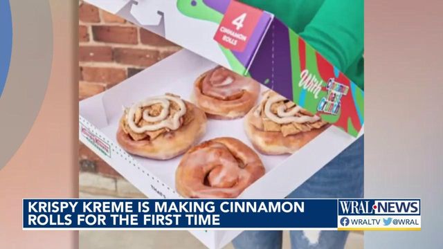 Krispy Kreme to sell cinnamon rolls 