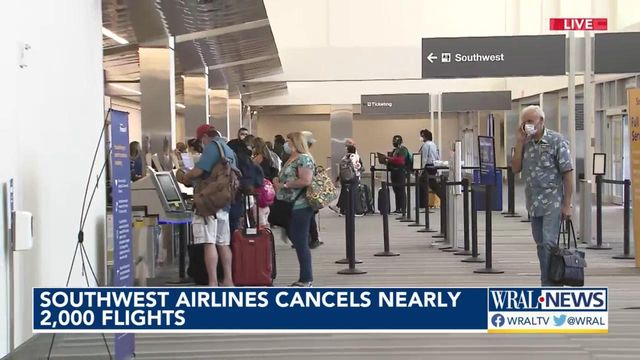 Southwest cancels more flights, blames weather conditions 