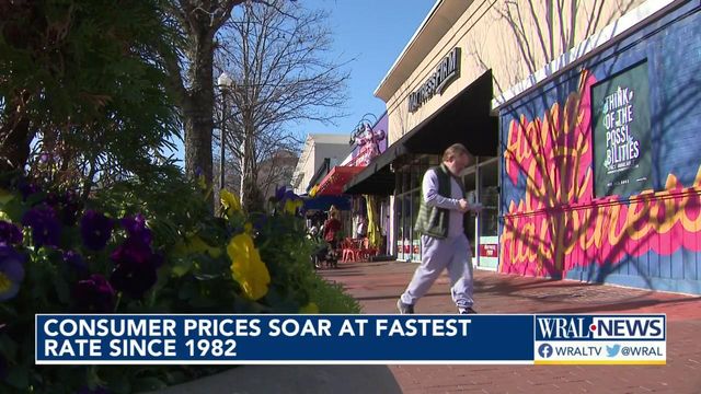 Consumer prices soar at fastest rates since 1982
