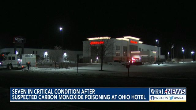 Seven in critical condition after carbon monoxide poisioning at Ohio hotel