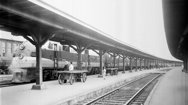 Seaboard Station played a major role in Raleigh's transportation history. (Image courtesy of the State Archives of North Carolina)