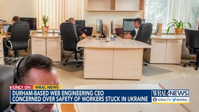 Durham-based tech company concerned over workers stuck in Ukraine