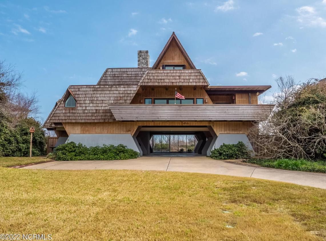 A-frame style beach house on the market in NC for $5.5m