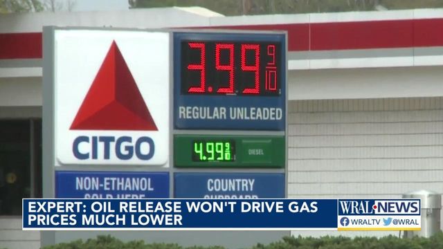 Expert: Oil release won't drive gas prices much lower 