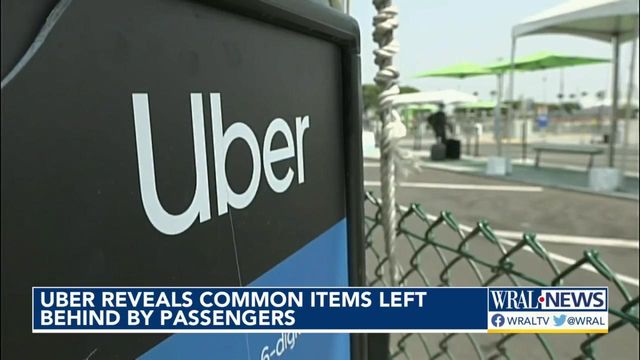 Uber reveals common items left behind by passengers