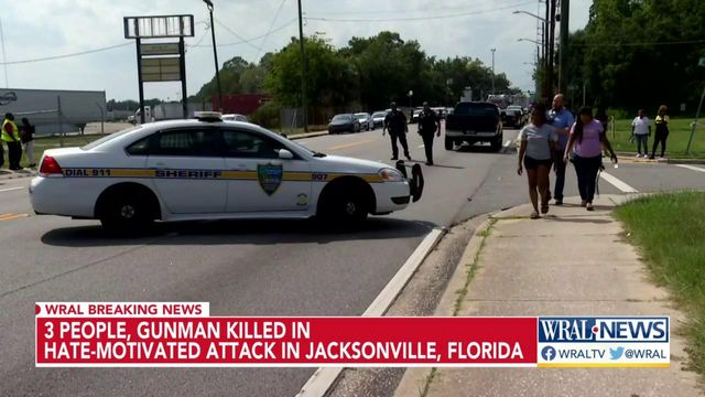 3 people, gunman killed in hate-motivated attack in Jacksonville, Florida