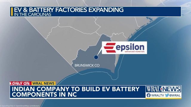 EV battery builder bringing hundreds of jobs to southeast NC