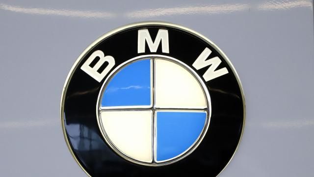 FILE - This is the BMW logo on display at the 2020 Pittsburgh International Auto Show Thursday, Feb.13, 2020 in Pittsburgh. BMW is recalling a small number of SUVs in the U.S., Saturday, Dec. 2, 2023, because the driver's air bag inflators can blow apart in a crash, hurling metal shrapnel and possibly injuring or killing people in the vehicles. (AP Photo/Gene J. Puskar, File)